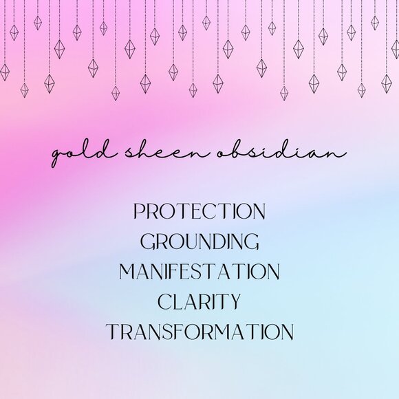 Gold Sheen Obsidian Teardrop C - Picture 4 of 4